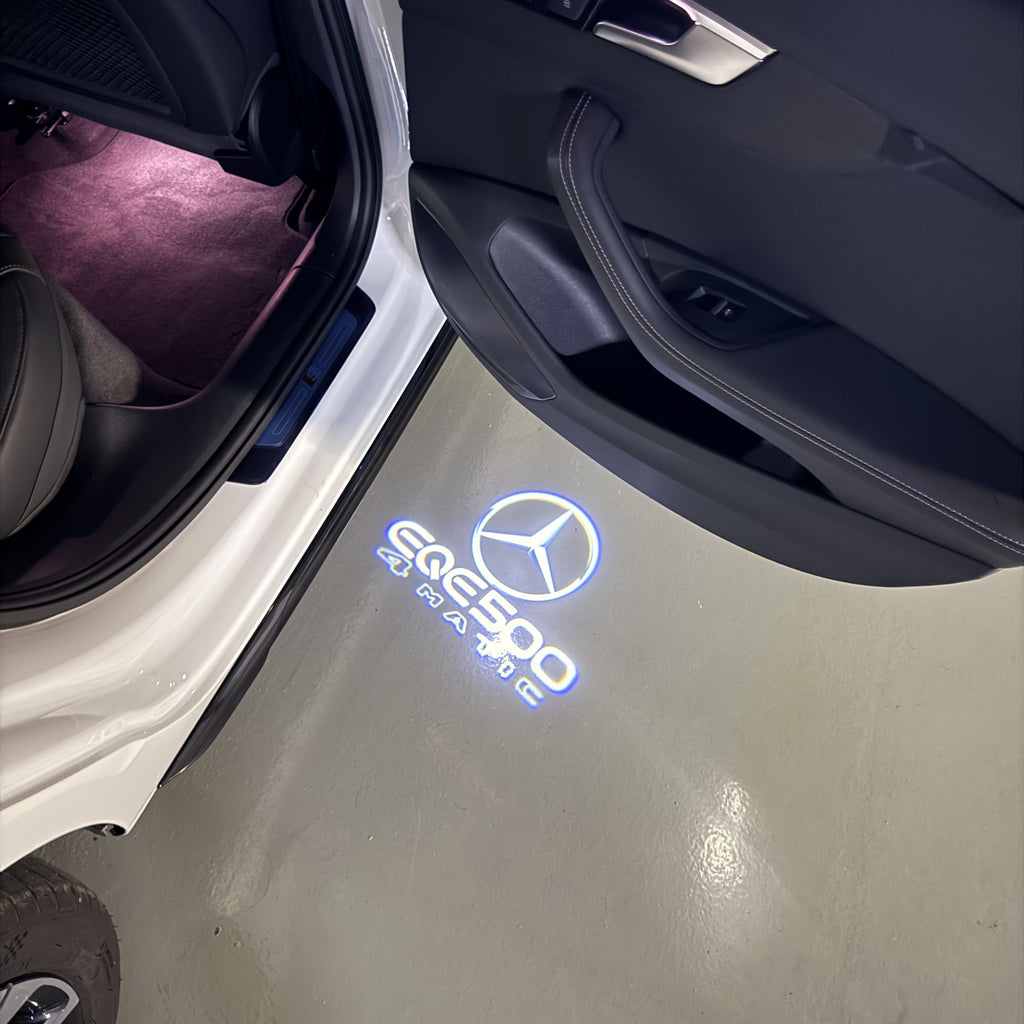 أضواء بروجكتور شعار MERCEDES BENZ رقم 03 (الكمية 1 = 1 مجموعة / 2 أضواء باب)