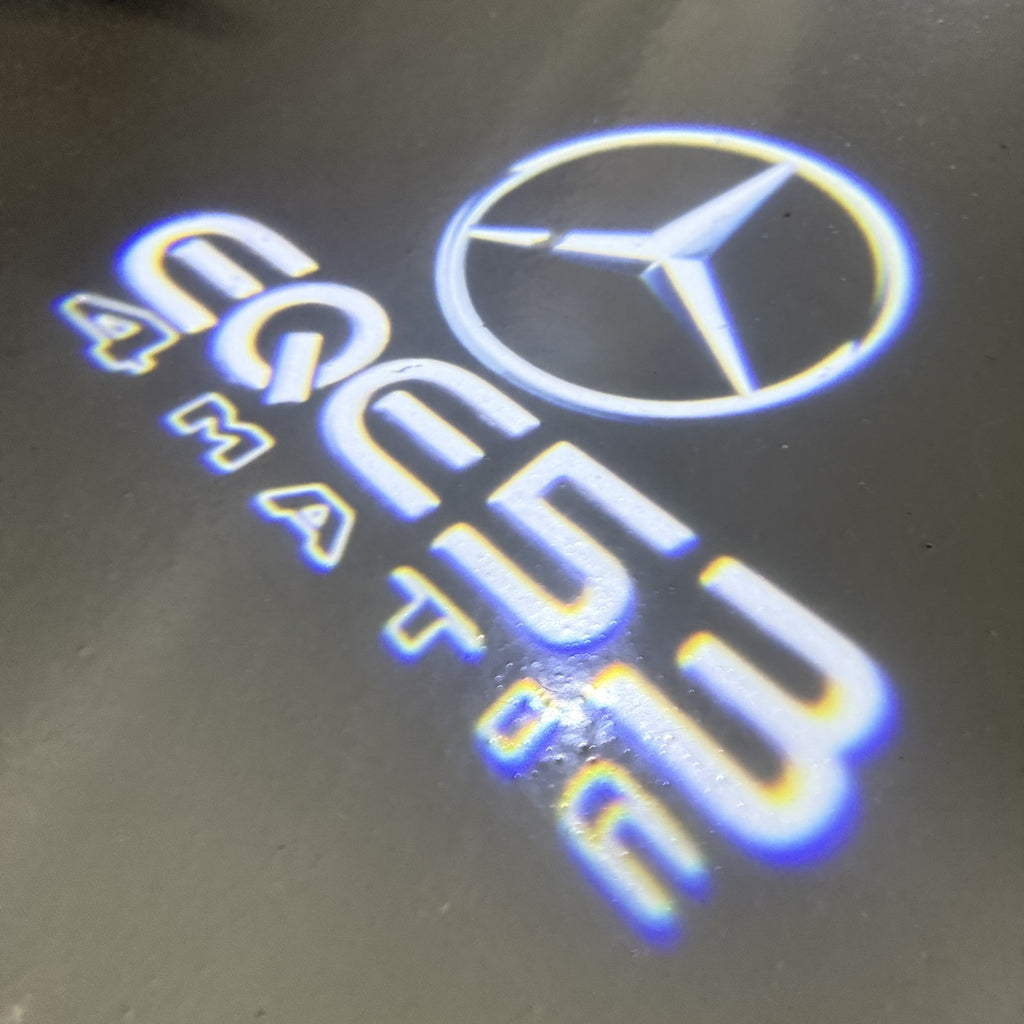 أضواء بروجكتور شعار MERCEDES BENZ رقم 03 (الكمية 1 = 1 مجموعة / 2 أضواء باب)