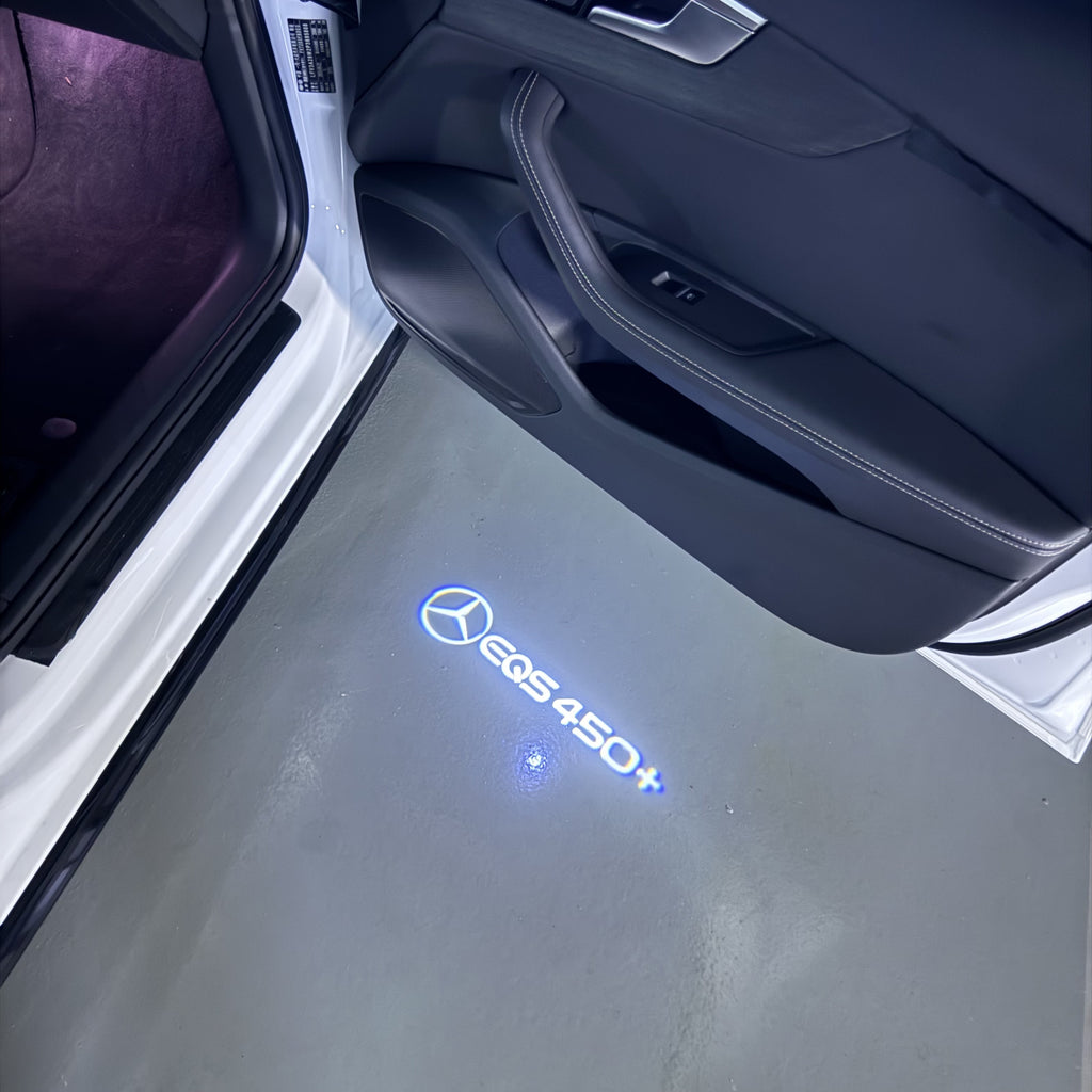 أضواء بروجكتور شعار MERCEDES BENZ رقم 03 (الكمية 1 = 1 مجموعة / 2 أضواء باب)