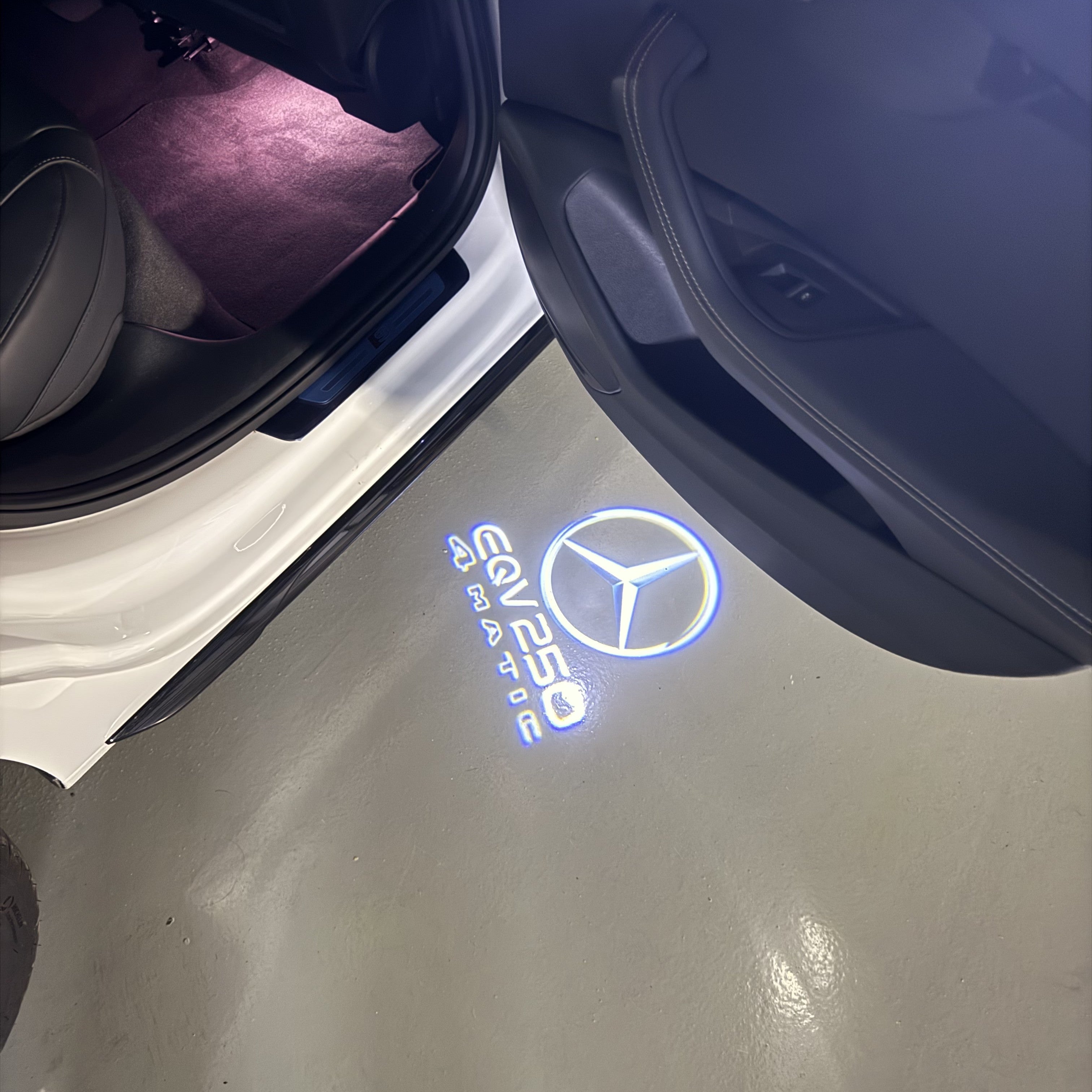 MERCEDES BENZ EQV 250 LOGO PROJECTOT LIGHTS  (quantity 1 = 1 sets/2 door lights)Nr.03f018