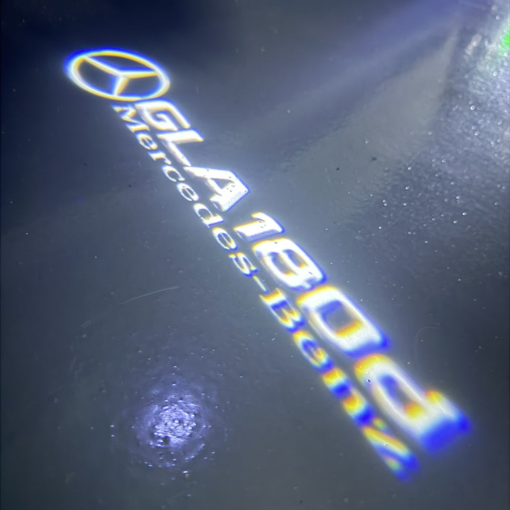 أضواء بروجكتور شعار MERCEDES BENZ رقم 03 (الكمية 1 = 1 مجموعة / 2 أضواء باب)