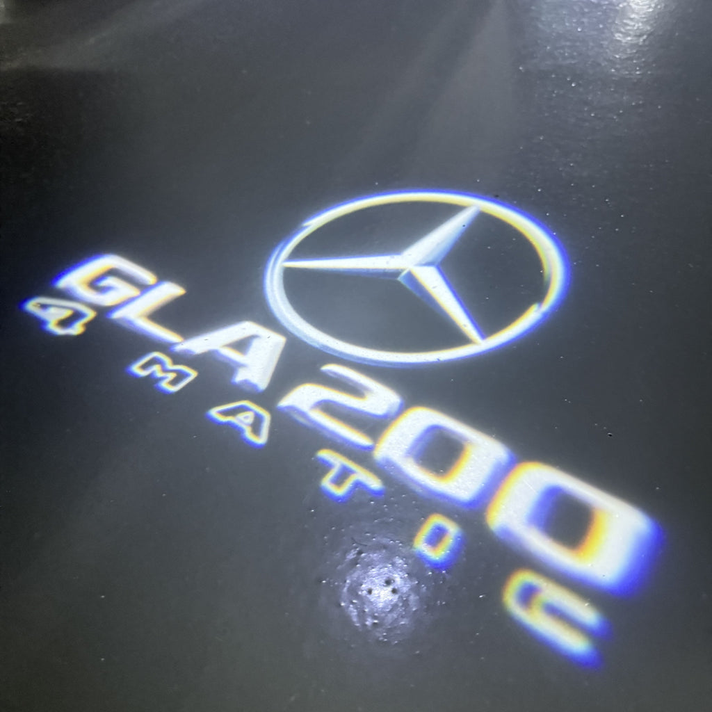 MERCEDES BENZ LOGO PROJECTOT LIGHTS Nr.03 (cantidad 1 = 1 juego/2 luces de puerta)