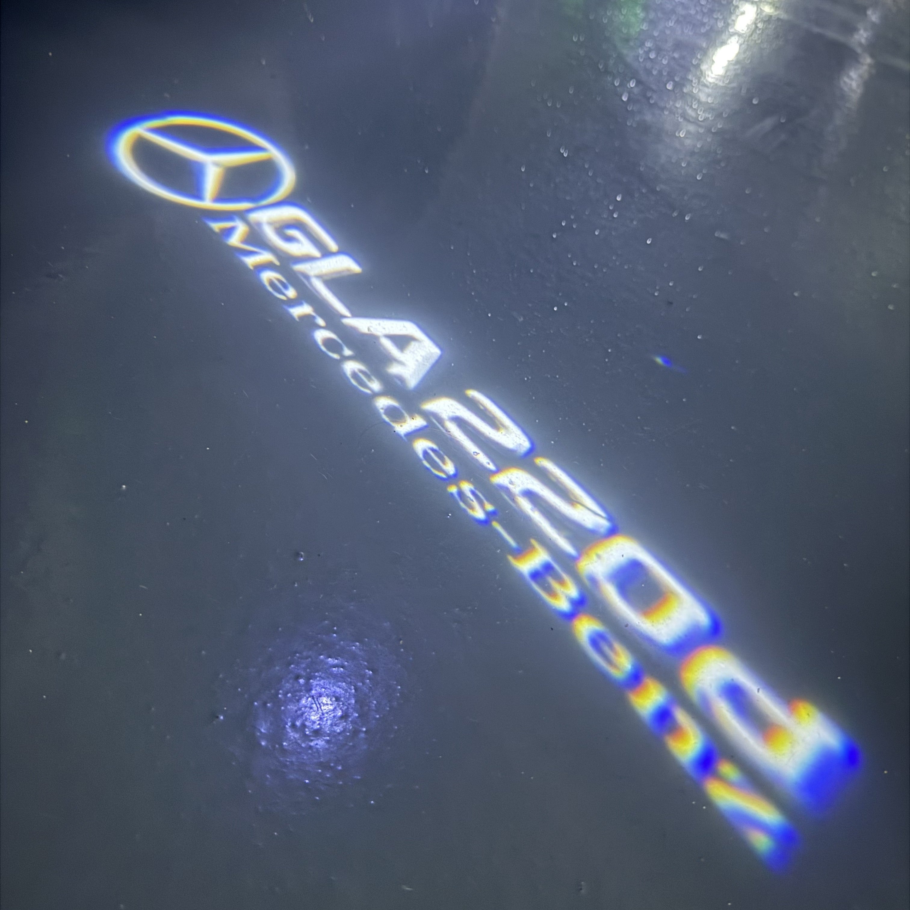 MERCEDES BENZ LOGO PROJECTOT LIGHTS Nr.03 (cantidad 1 = 1 juego/2 luces de puerta)