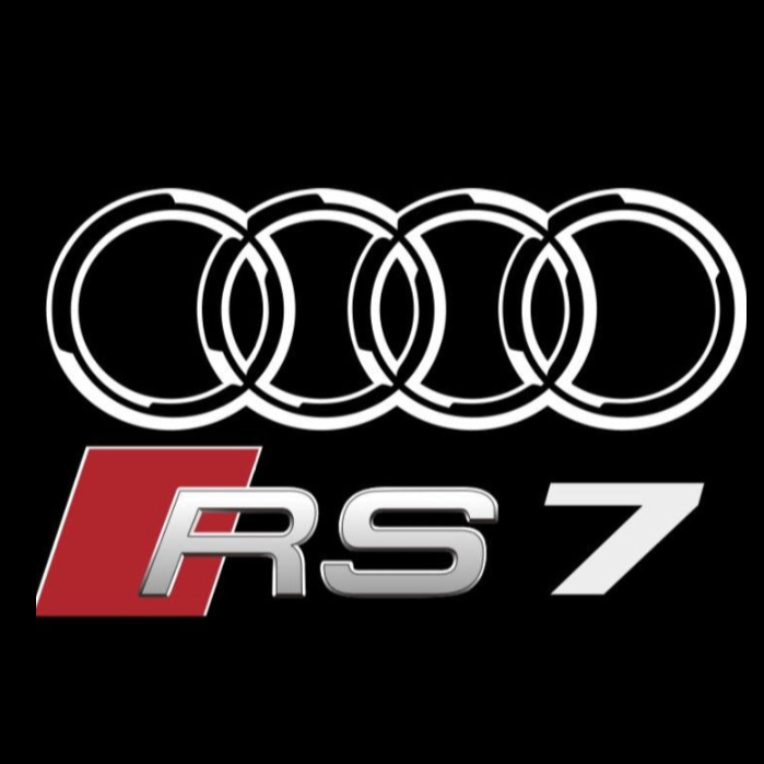 AUDI LOGO PROJECTOT LIGHTS Nr.138 (Menge 1 = 2 Logofolien /2 Türleuchten)
