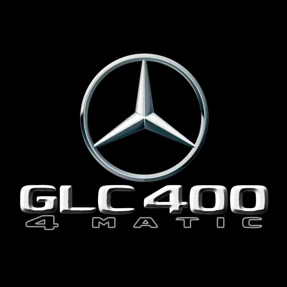 أضواء بروجكتور شعار MERCEDES BENZ رقم 03 (الكمية 1 = 1 مجموعة / 2 أضواء باب)