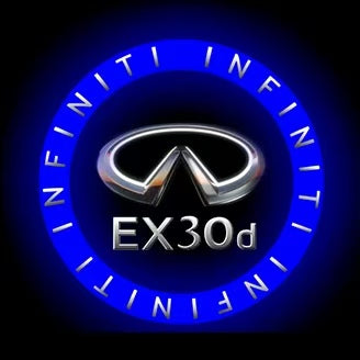 LUCI PROIETTORI LOGO INFINITI QX56 Nr.74 (quantità 1 = 1 set / 2 luci porta)