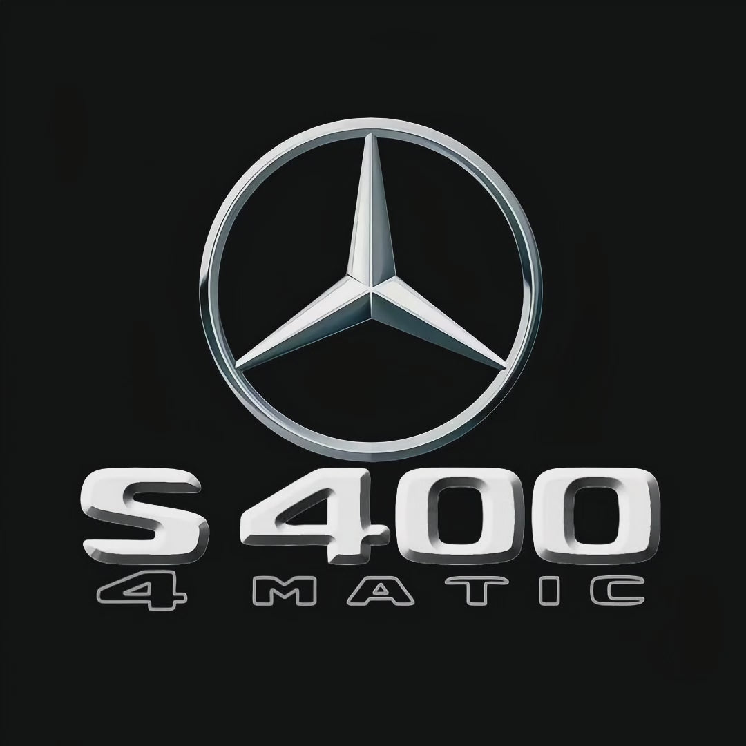 أضواء بروجكتور شعار MERCEDES BENZ رقم 03 (الكمية 1 = 1 مجموعة / 2 أضواء باب)