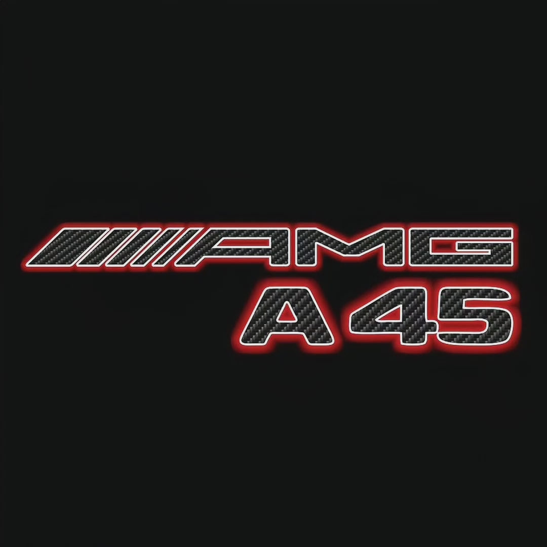 MERCEDES BENZ A45 AMG   LOGO PROJECTOR LIGHTS  (quantity 1 = 1 sets/2 door lights)Nr.03f017