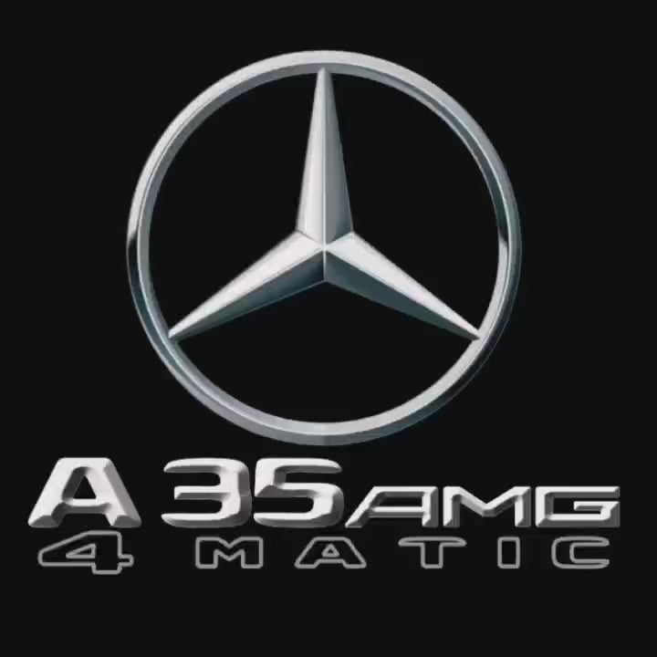 أضواء بروجكتور شعار MERCEDES BENZ رقم 03 (الكمية 1 = 1 مجموعة / 2 أضواء باب)