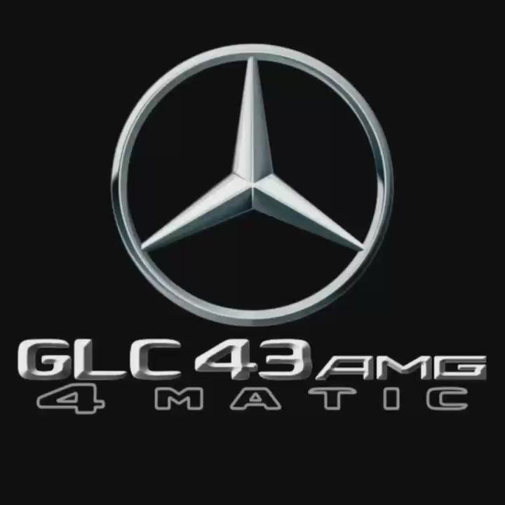 أضواء بروجكتور شعار MERCEDES BENZ رقم 03 (الكمية 1 = 1 مجموعة / 2 أضواء باب)