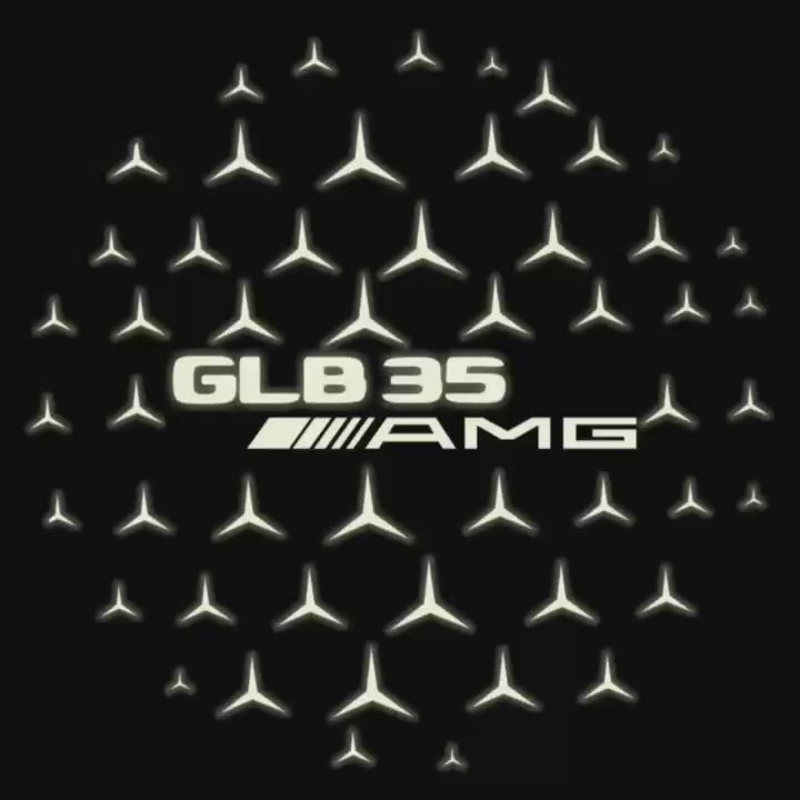 MERCEDES BENZ LOGO PROJECTOT LIGHTS Nr.03 (cantidad 1 = 1 juego/2 luces de puerta)