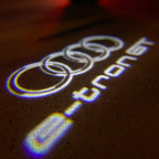 AUDI LOGO PROJECTOT LIGHTS Nr.19 (quantité 1 = 2 Logo Films /2 feux de porte)