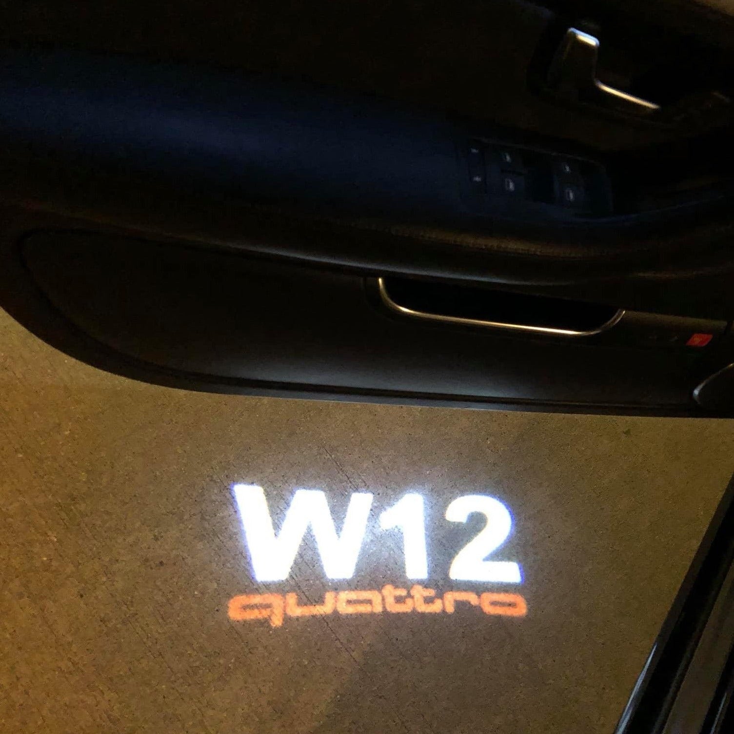 AUDI LOGO PROJECTOR LIGHTS Nr.75 (Menge 1 = 2 Logo Films / 2 Türlichter)