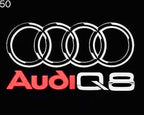 LUCES DE PROYECTOR LOGO AUDI Nr.50 (cantidad 1 = 2 películas con logotipo / 2 luces de puerta)