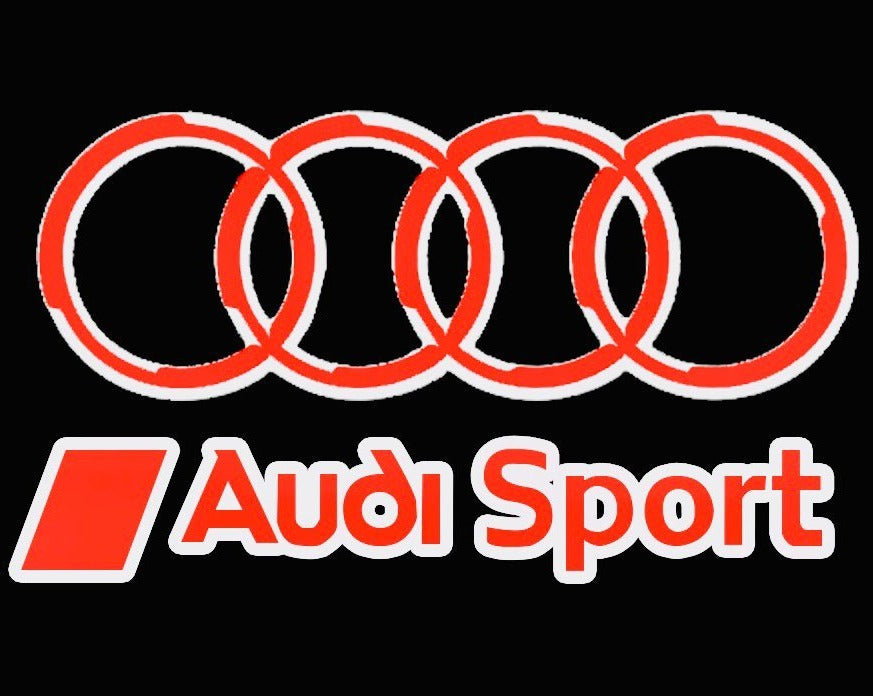 AUDI SPORT LOGO PROJEKTORLEUCHTEN Nr.30 (Anzahl 1 = 2 Logo Folien / 2 Türleuchten)