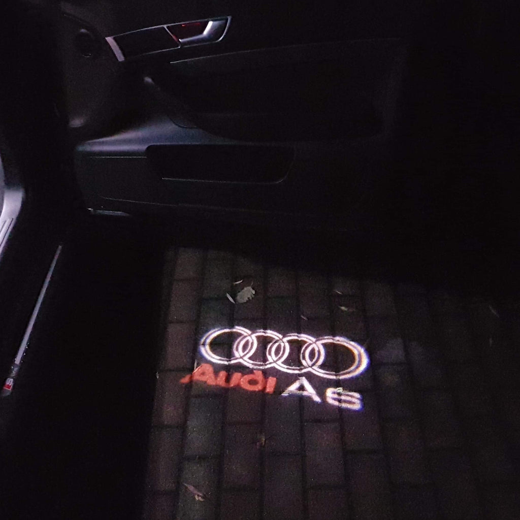 AUDI LOGO PROJECTOT LIGHTS Nr.44 (cantidad 1 = 2 logo films /2 luces de puerta)