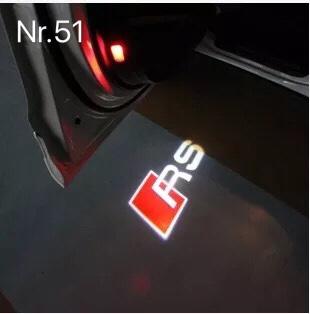AUDI LOGO PROJEKTOT LIGHTS Nr.51 (Menge 1 = 2 Logo Films /2 Türlichter im Kombi 652899;