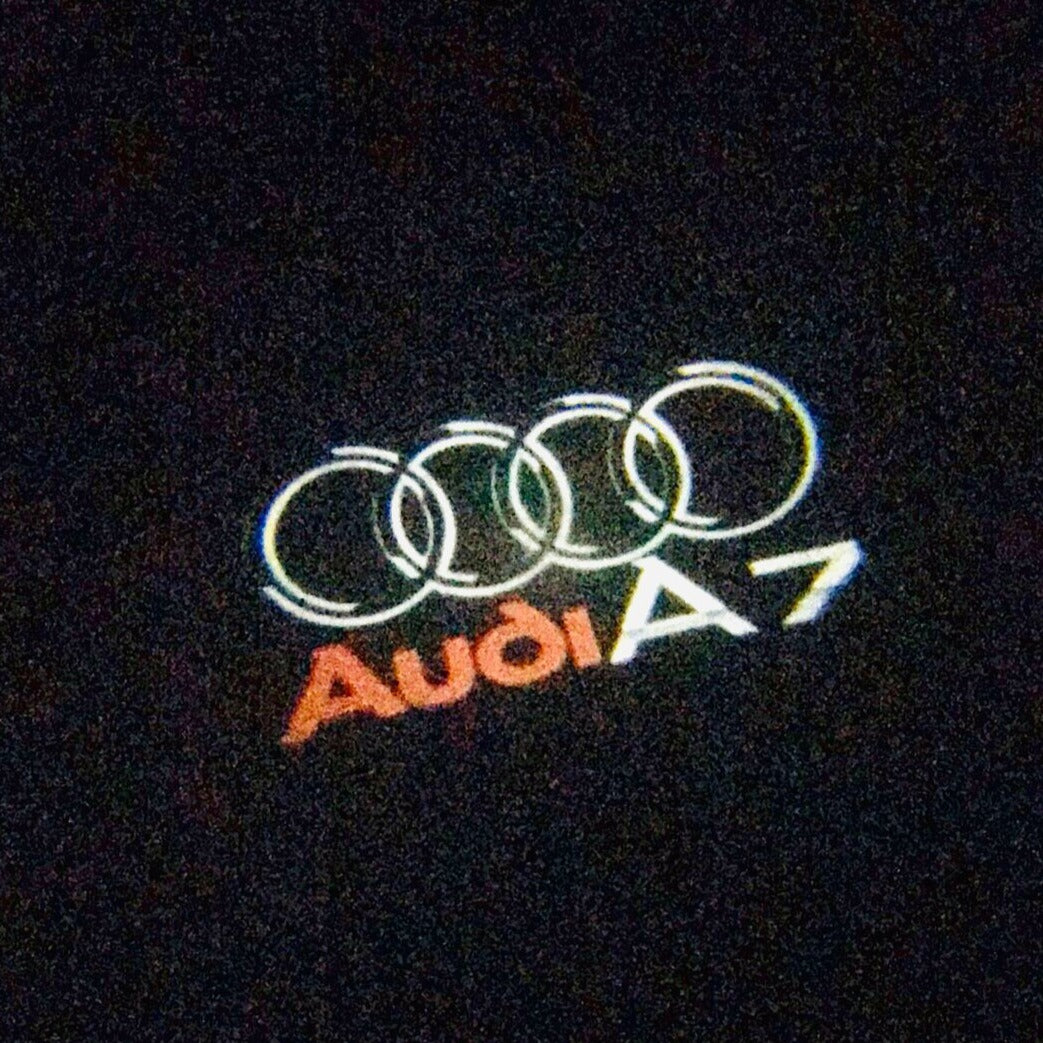 AUDI A7 LOGO PROJECTOT LIGHTS Nr.45 (quantità 1 = 2 Logo Films /2 luci porta)