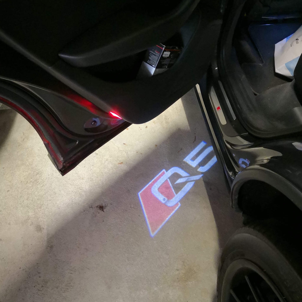 AUDI LOGO PROJECTOT LIGHTS Nr.78 (quantità 1 = 2 Logo Films /2 luci porta)