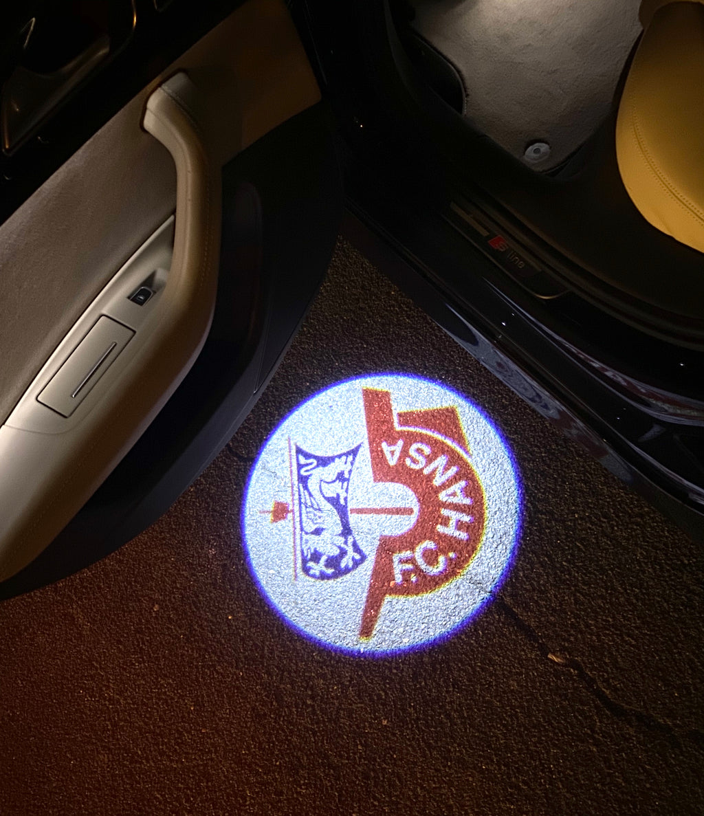 Football CLUB FC Hansa Rostock Logo Nr.258  (quantity 1 = 2 Logo Films /2 door lights）