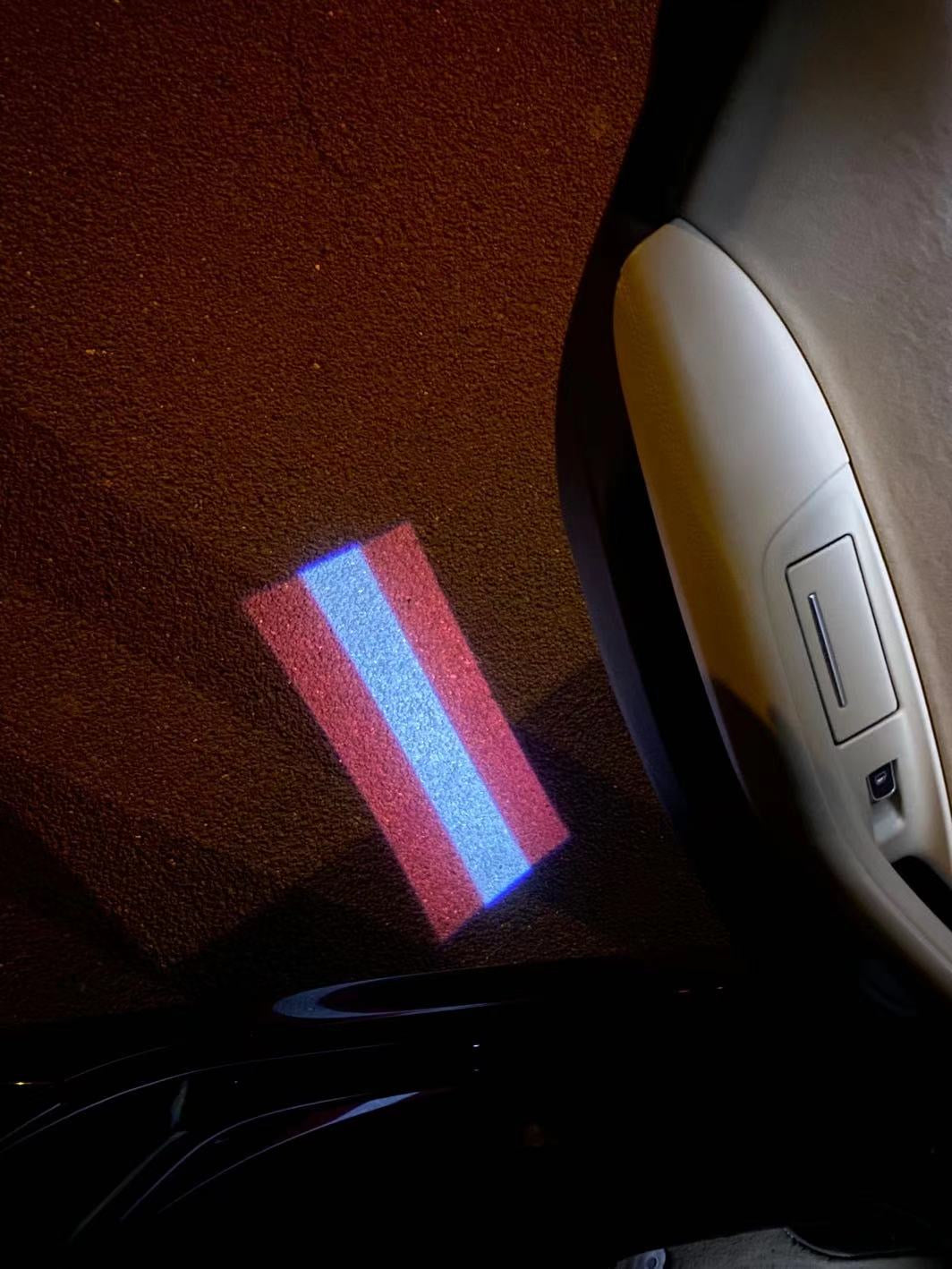 Austria Österreich National Flag  logo door lights (quantity 1 = 1 sets / 2 logo film /  Can replace of lights  other logos )