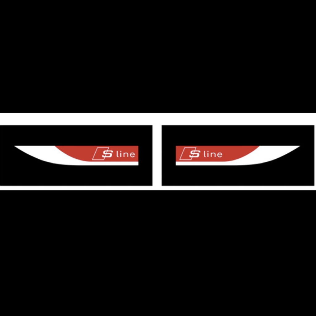 AUDI LOGO PROJECTOT LIGHTS Nr.104 (Quantität 1 = 2 Logofilme / 2 Türleuchten)