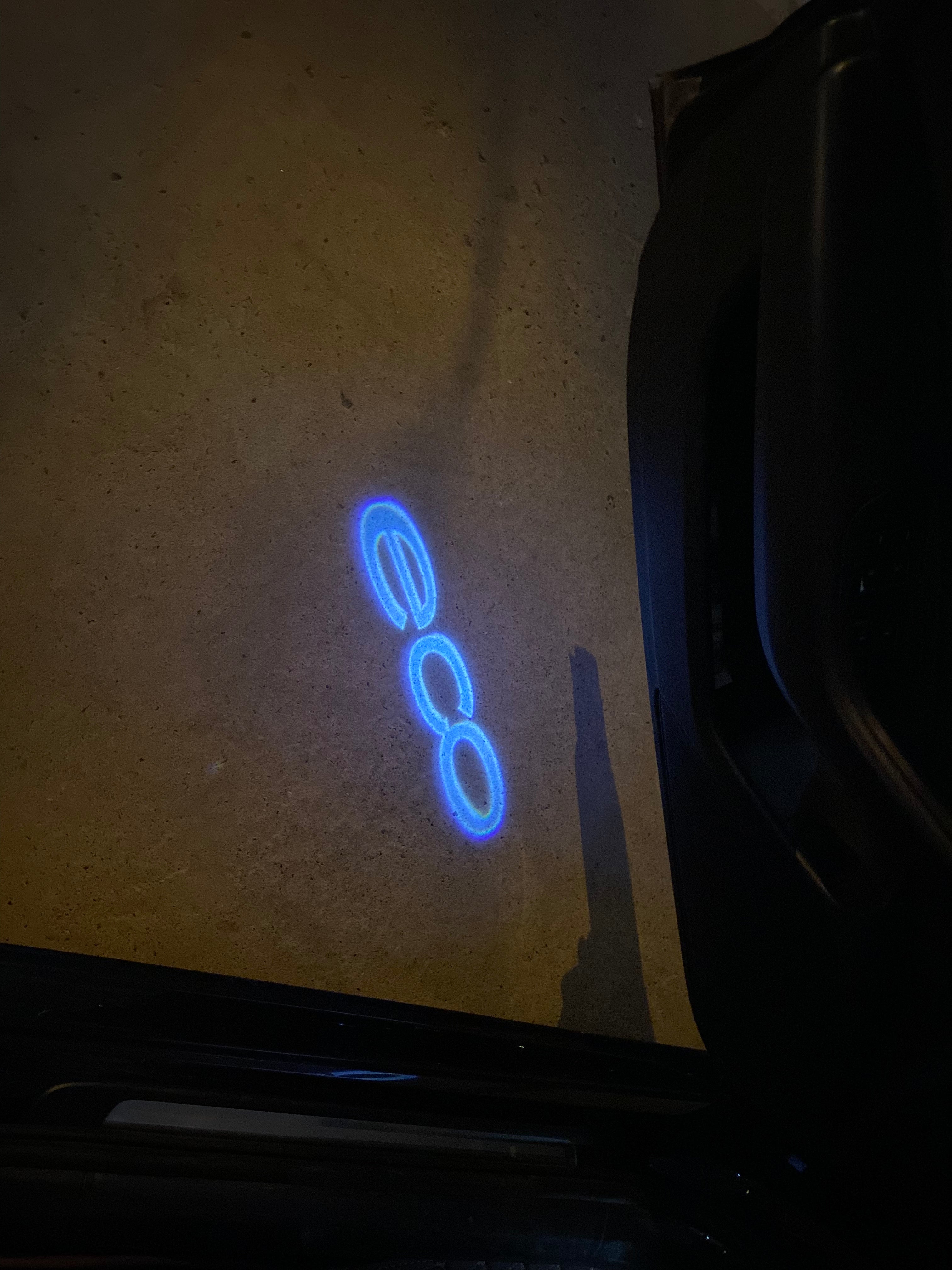 Opel Insignia ECO  LOGO PROJECROTR LIGHTS Nr.1412 (quantity 1 = 1 sets/2 door lights)