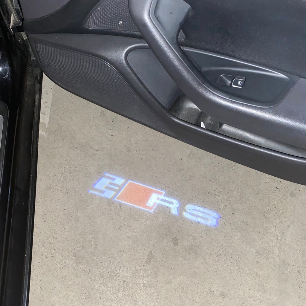 AUDI LOGO PROJECTOT LIGHTS Nr.19 (quantité 1 = 2 Logo Films /2 feux de porte)
