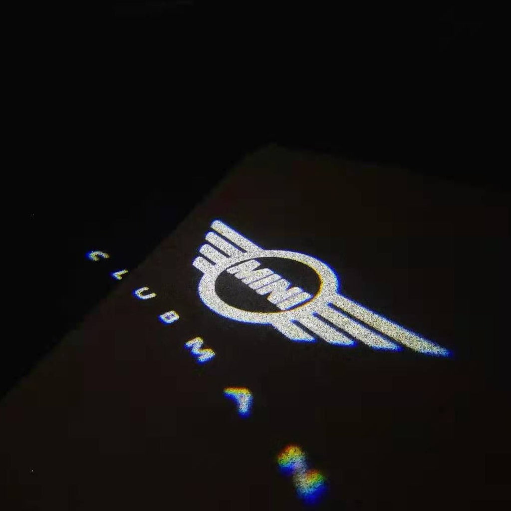 LUCES DE PROYECTOR CON LOGO CLUBMAN N ° 137 (cantidad 1 = 2 Película de logotipo / 2 luces de puerta)