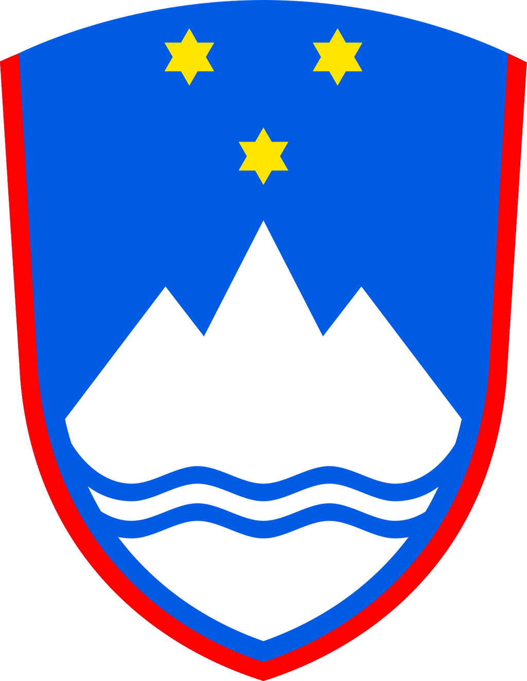 Republika Slovenija National Flag logo (الكمية 1 = 1 مجموعة / 2 شعار فيلم / يمكن استبدال أضواء الشعارات الأخرى)