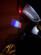 France République française    National Flag  logo door lights  (quantity 1 = 1 sets / 2 logo film /  Can replace of lights  other logos )