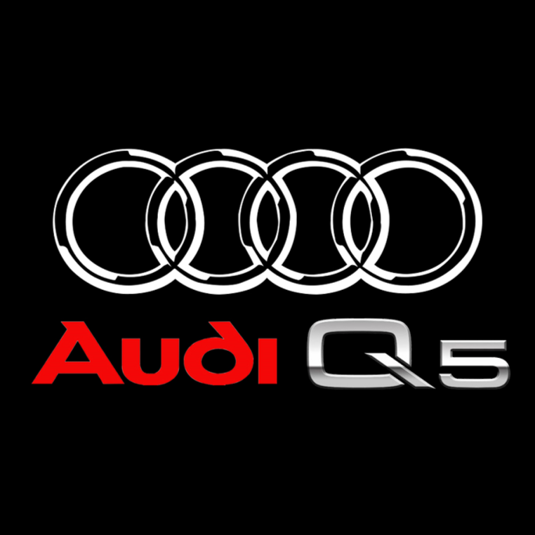 AUDI LOGO PROJECTOT LIGHTS Nr.48 (Menge 1 = 2 Logofolien /2 Türleuchten)