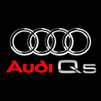 AUDI LOGO PROJECTOT LIGHTS Nr.48 (Menge 1 = 2 Logofolien /2 Türleuchten)