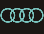 AUDI LOGO PROJECTOT LIGHTS Nr.08 (quantité 1 = 2 Logo Films /2 feux de porte)