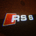 LUCES DE PROYECTOR LOGO AUDI Nr.55 (cantidad 1 = 2 películas con logotipo / 2 luces de puerta)