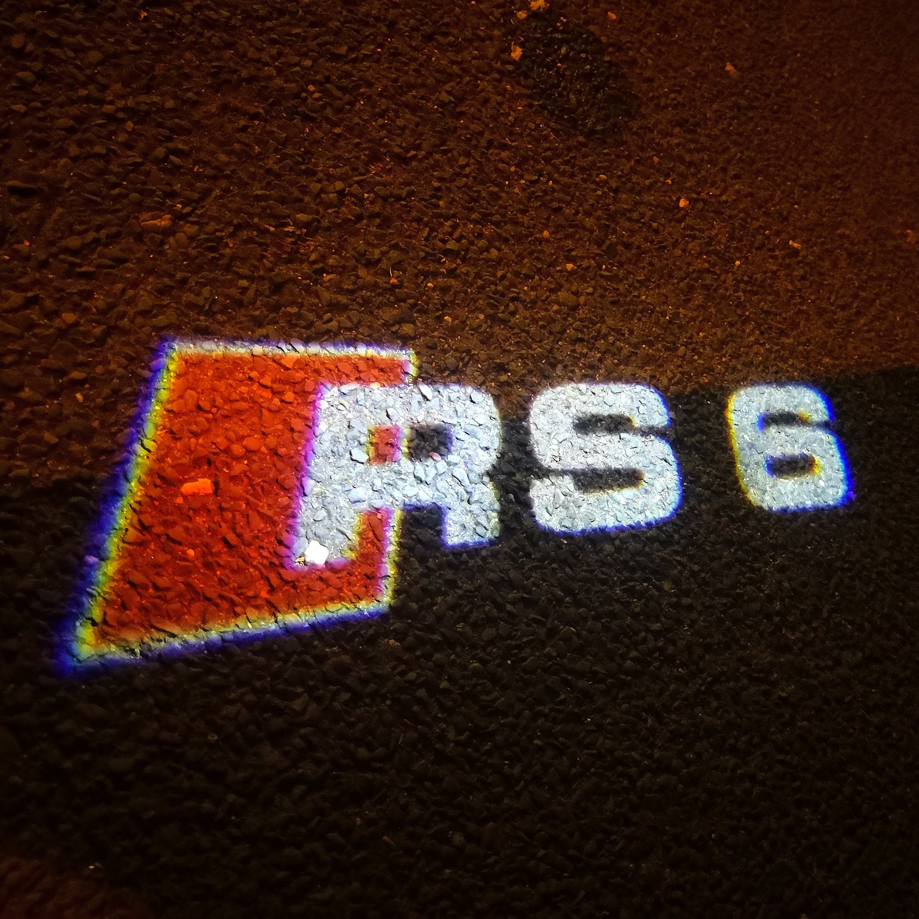 LUCES DE PROYECTOR LOGO AUDI Nr.55 (cantidad 1 = 2 películas con logotipo / 2 luces de puerta)