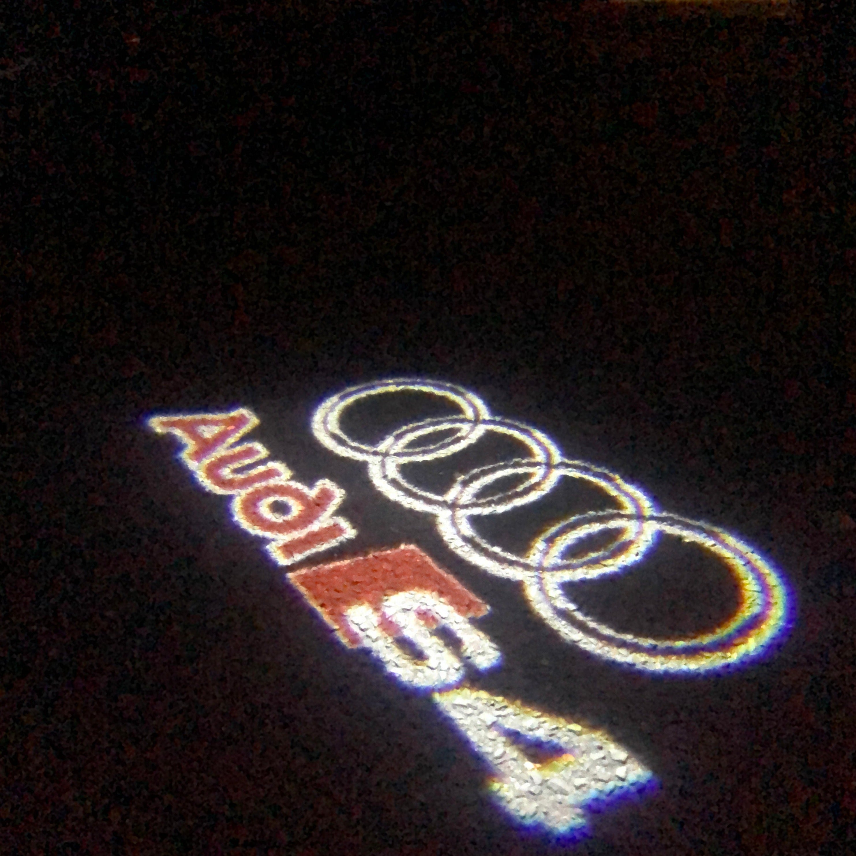 AUDI LOGO PROJEKTOT LIGHTS Nr.34 (Menge 1 = 2 Logo Films /2 Türlichter