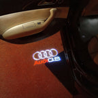 LUCES DE PROYECTOR LOGO AUDI Nr.50 (cantidad 1 = 2 películas con logotipo / 2 luces de puerta)