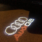 LUCES DE PROYECTOR LOGO AUDI Nr.50 (cantidad 1 = 2 películas con logotipo / 2 luces de puerta)