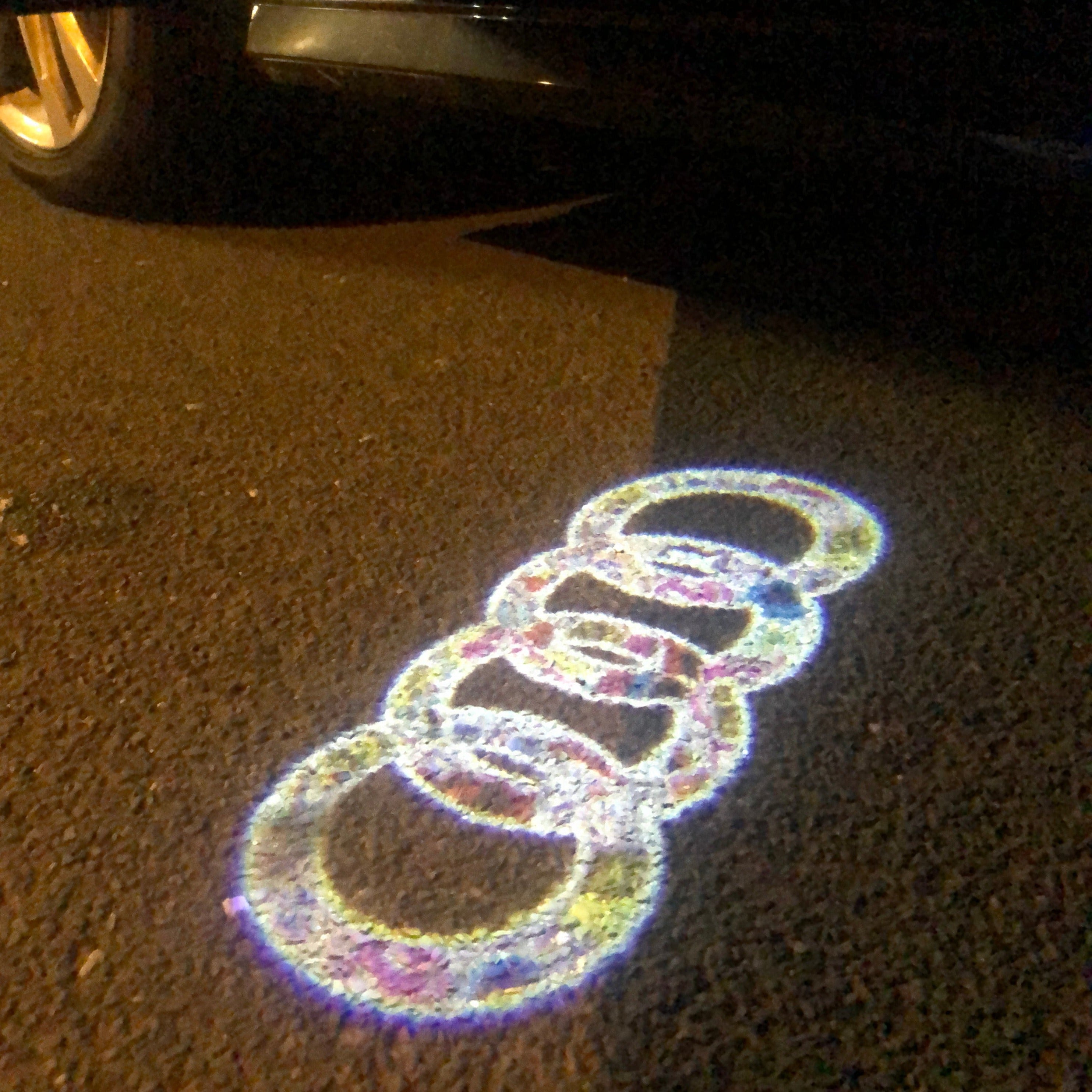AUDI LOGO PROJECTOT LIGHTS Nr.10 (quantité 1 = 2 Logo Films /2 feux de porte)