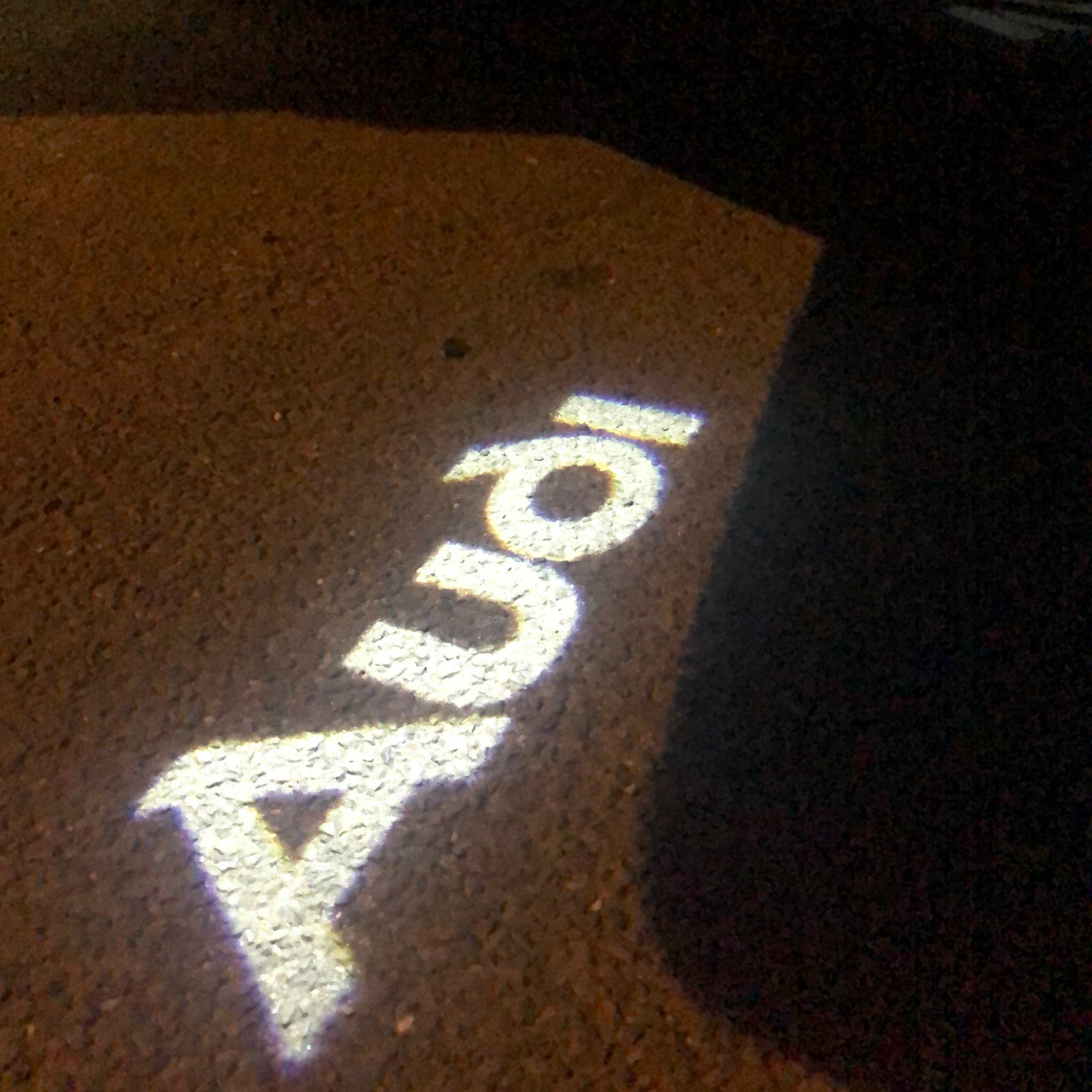 LUCES AUDI LOGO PROJECROTR Nr.02 (cantidad 1 = 2 películas con logotipo / 2 luces de puerta）