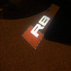 AUDI LOGO PROJECTOT LIGHTS Nr.124 (الكمية 1 = 2 Logo Films /2 أضواء الباب)
