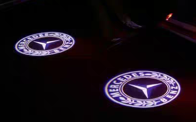 MERCEDES BENZ Original LOGO PROJECTOT LIGHTS Nr.10 ( quantity 1 = 1 sets/2 door lights)