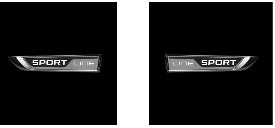 SKODA SPORT LINE LOGO PROJECTOT LIGHTS Nr.67 (Menge 1 = 2 Logo Film / 2 Türleuchten)