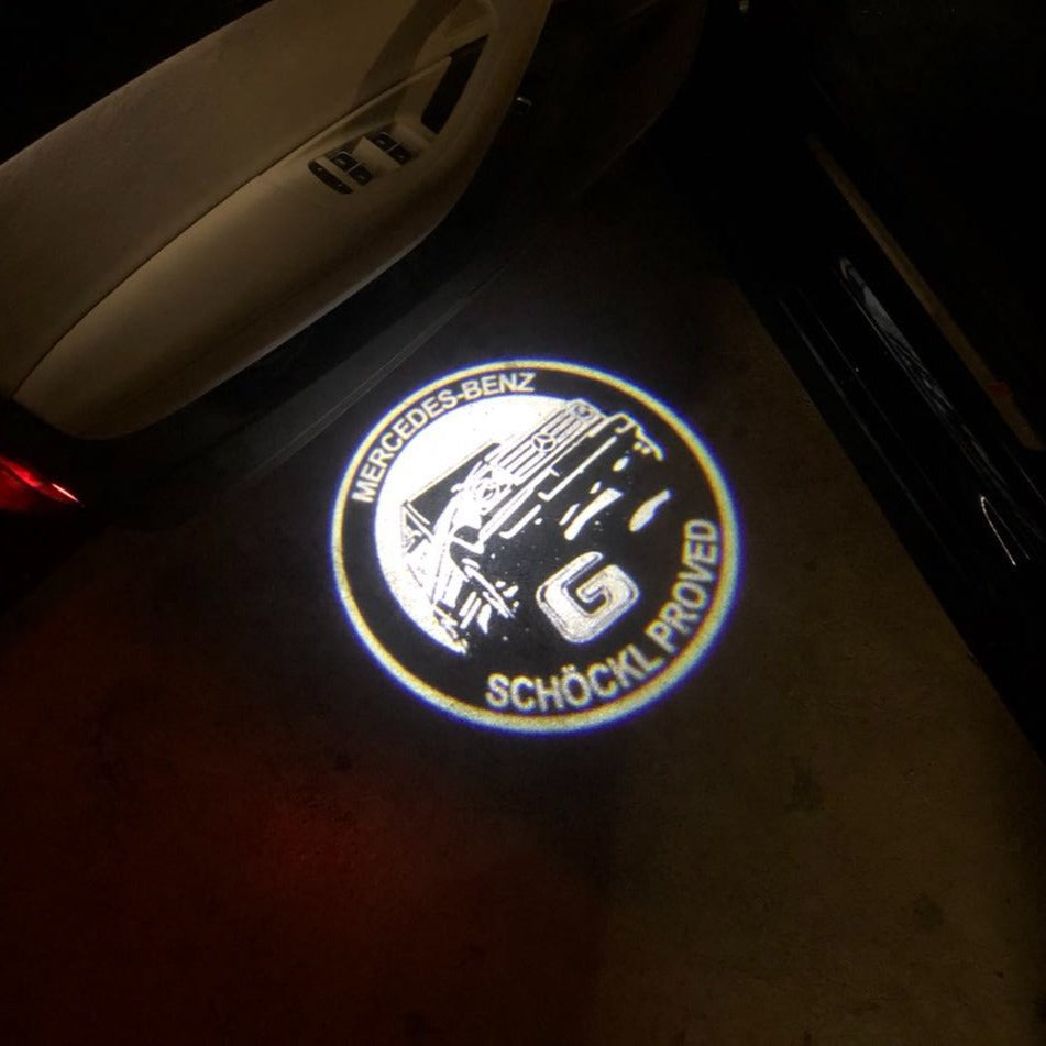 MERCEDES BENZ G LOGO PROJECTOT LIGHTS Nr.36 (الكمية 1 = 1 مجموعات/2 أضواء الباب)