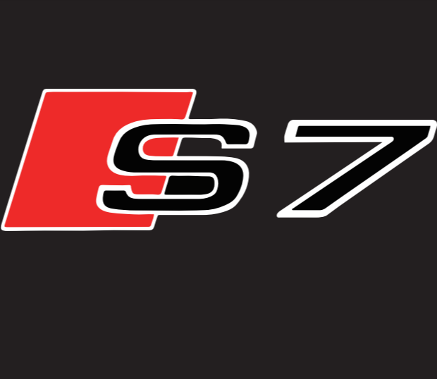 AUDI S7 LOGO PROJECTOT LIGHTS Nr.360 (quantità 1 = 2 Logo Films /2 luci porta)