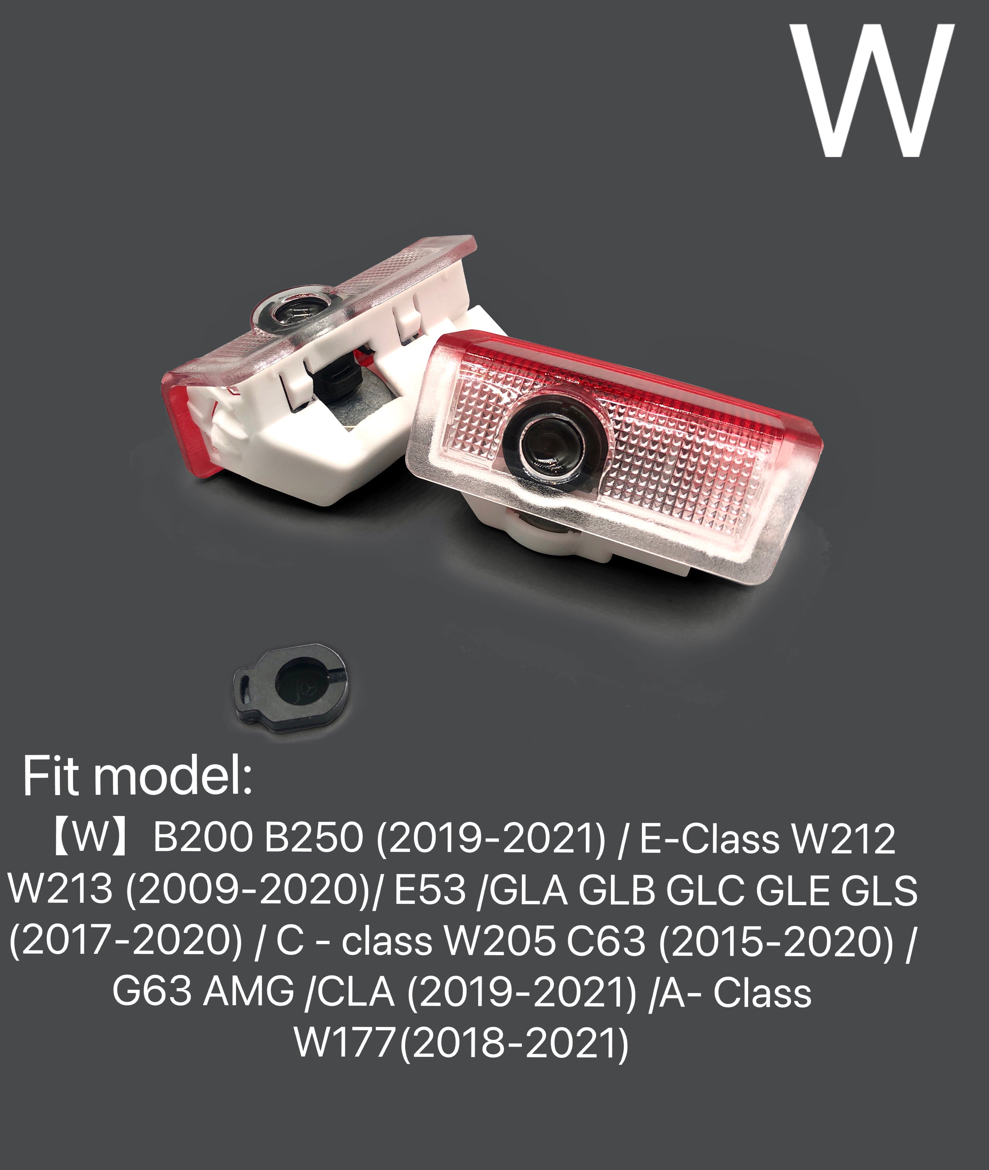 MERCEDES BENZ LOGO PROJECTOT LIGHTS Nr.06 (quantity 1 = 1 sets/2 door lights)