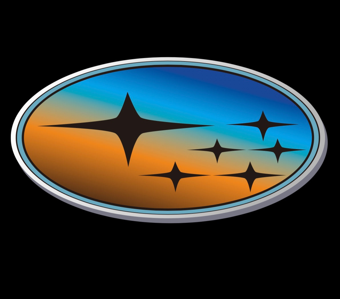 SUBARU  LOGO PROJECROTR LIGHTS  (quantity 1 = 1 sets/2 door lights)Nr.03b1
