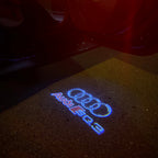 AUDI LOGO PROJECTOR LIGHTS Nr.254 (Menge 1 = 2 Logo Films / 2 Türlichter)