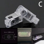 SKODA LOGO PROJECTOT LIGHTS Nr.101 (quantità 1 = 2 Logo Film / 2 luci porta)